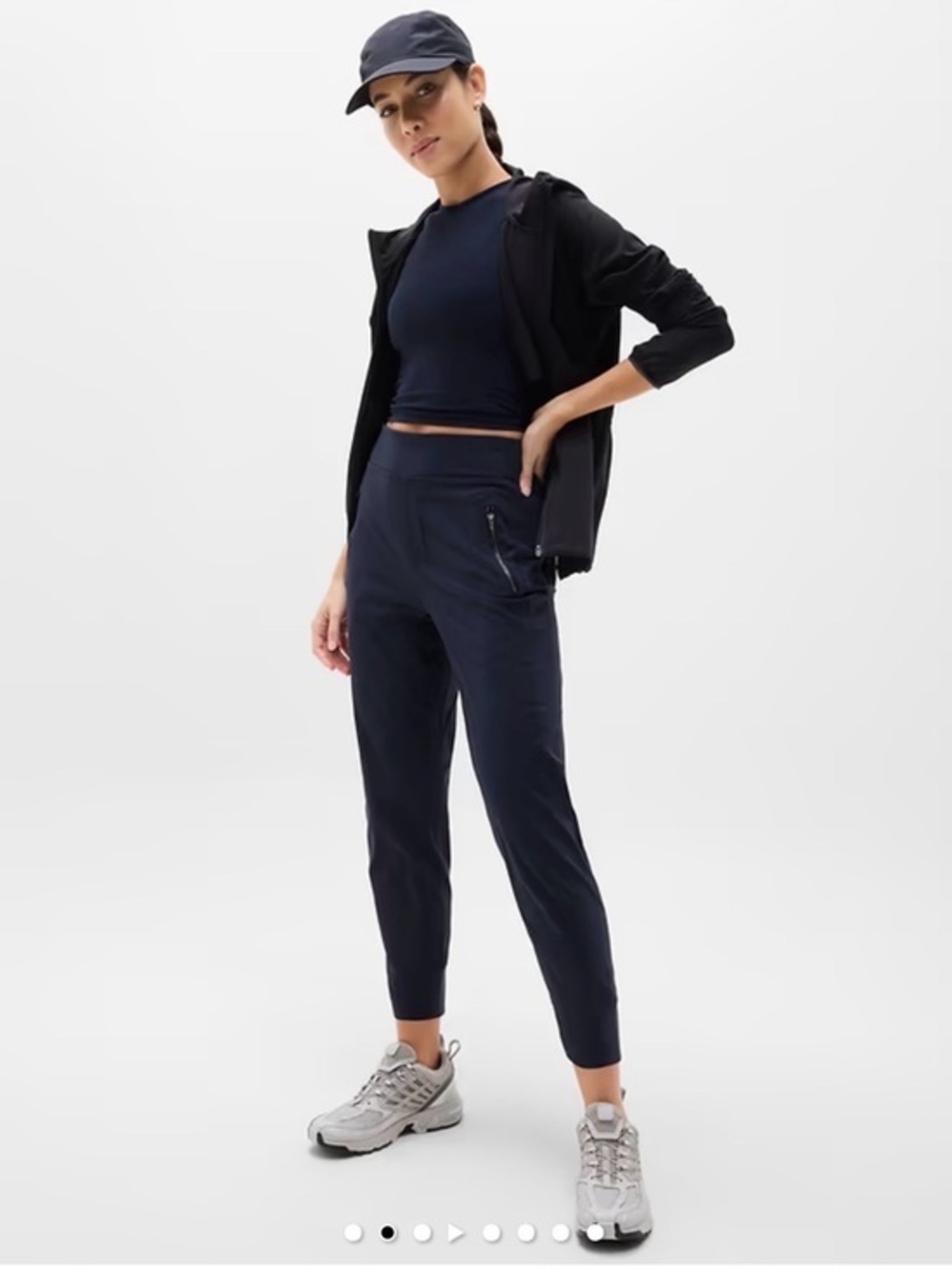Athleta Trekkie North Jogger Pants Navy Blue 3X Plus Size NWT Gym Errands Basics